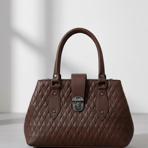 medium size leather handbag