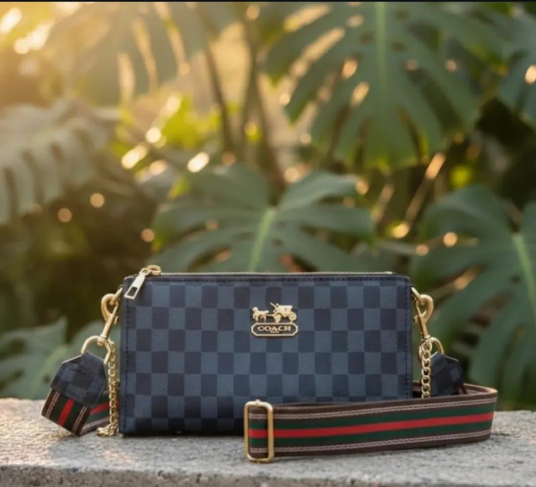 coach cross body leather bag with digital belt