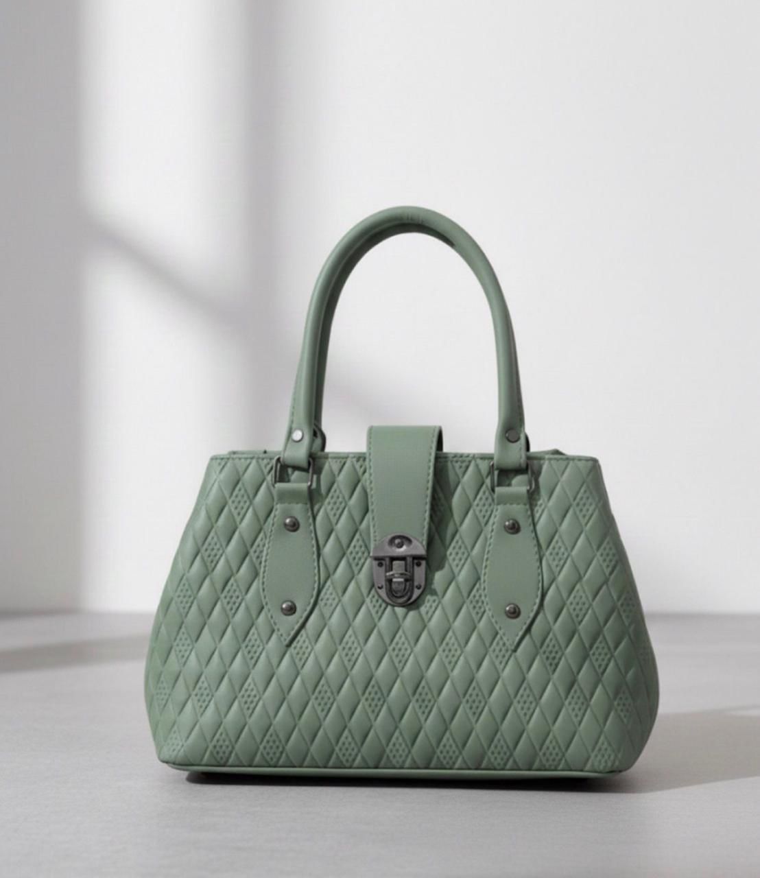 medium size leather handbag