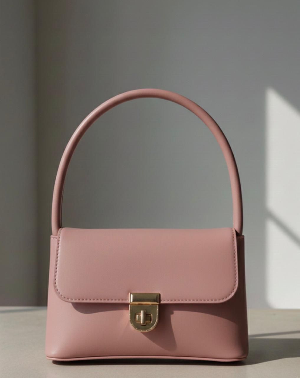small leather handbag
