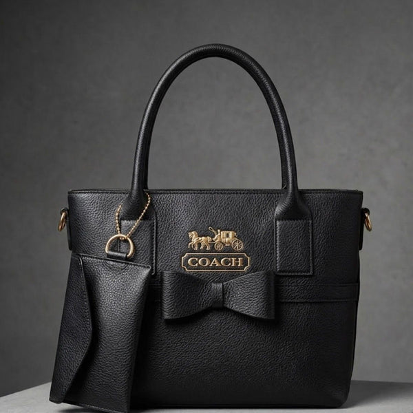 coach 2 piece leather bag