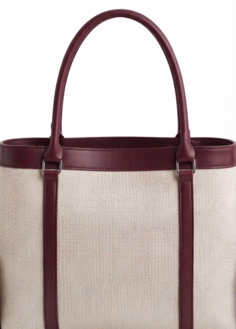 Beige & Mehroon Classic Bag