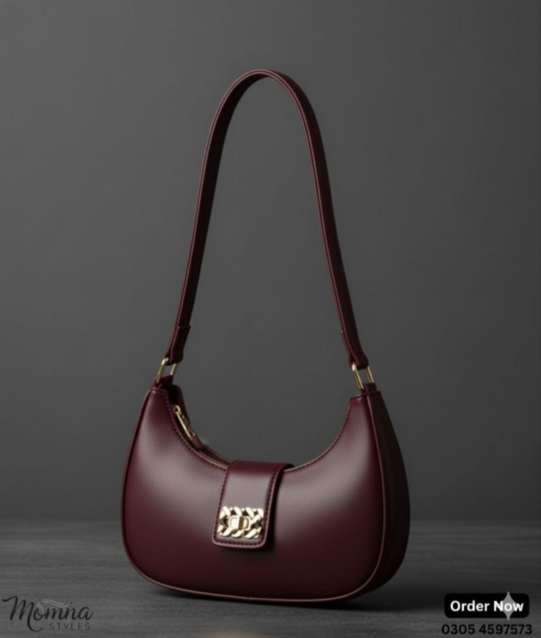 Leather Moon Bag