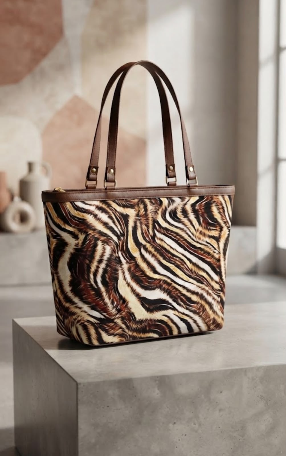 Safari Style Printed Bag