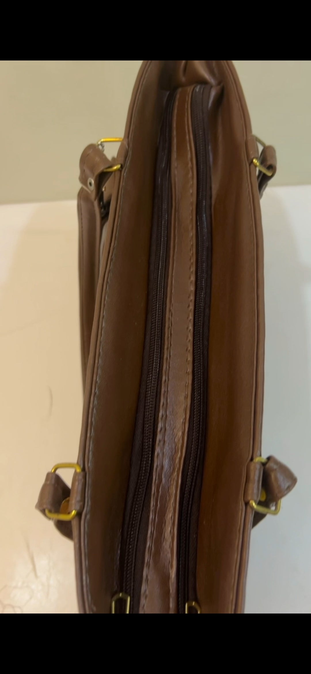 Brown Printed Bag